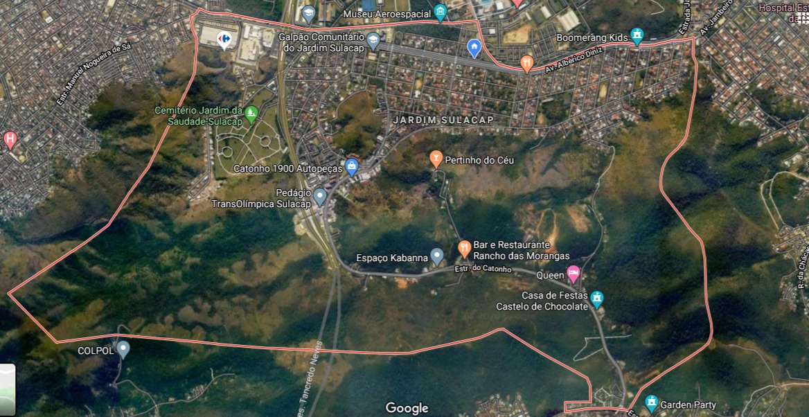 Mapa de Jardim Sulacap